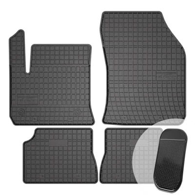 Abbildung von moto MOLTICO Gummimatten Auto Fußmatten Gummi Automatten Passgenau 4 teilig Set passend für FIAT 600e ab 2023