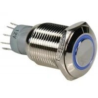 Abbildung von VS ELECTRONIC 300624 Druckschalter, 0.5A/230 V, SPDT, Blau R1610B