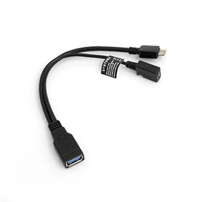 Abbildung von System S OTG On The Go Host Kabel 3in1 USB 3.0 Typ A zu Micro und 2.0 Datenkabel 22 cm Y