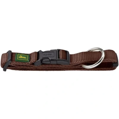 Abbildung von HUNTER VARIO PLUS Hundehalsung, Hundehalsband, Zugentlastung, robust, geschmeidig, Klickverschluss, M L/2,0, braun