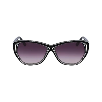 Abbildung von KARL Lagerfeld Sonnenbrille Black white, Damen, Größe: One Size, white