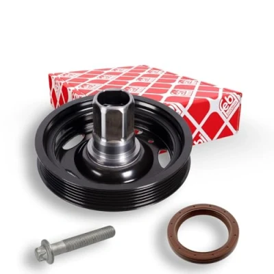 Abbildung von FEBI BILSTEIN 171924 Kurbelwellenriemenscheibe 6 PK 153 5 mit Schraube, Dichtring, für Kurbelwelle OPEL: Astra J Sports Tourer, Schrägheck