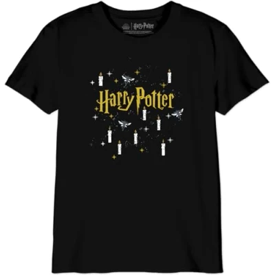 Abbildung von Harry Potter Jungen Bohapomts157 T Shirt, Schwarz, 8 Jahre