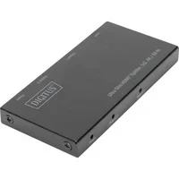 Abbildung von DIGITUS HDMI Splitter teilt ein Signal auf zwei Displays 2.0 UltraHD 4K/60Hz HDR, HDCP 2.2 Ultra Slim Design Kaskadierung