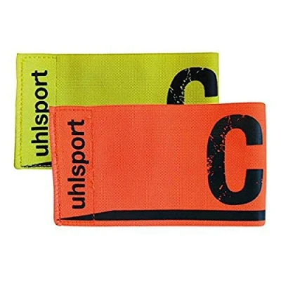 Abbildung von Uhlsport Spielführerarmbinde 1006750010001 Armbinden, Fluo gelb/Schockred, XXS