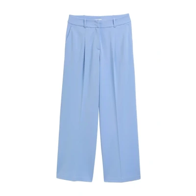 Abbildung von TOM Tailor LEA WIDE LEG Stoffhose, Damen, Größe: 40x30, Flawless blue