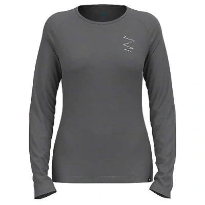 Abbildung von Odlo Damen Langarm Shirt ASCENT MERINO 200 BREAKING TRAIL, grey melange, M