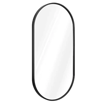 Abbildung von Navaris Wandspiegel oval mit Rahmen Deko Spiegel 75 x 38 3 cm zum Aufhängen (1 St)