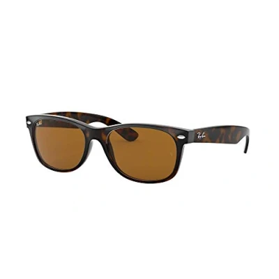 Abbildung von Ray Ban Unisex Sonnenbrille New Wayfarer, Gr. Large (Herstellergröße: 55), Braun (havana 710)