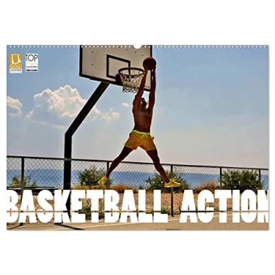 Abbildung von Basketball Action (Wandkalender 2025 DIN A2 quer), CALVENDO Monatskalender