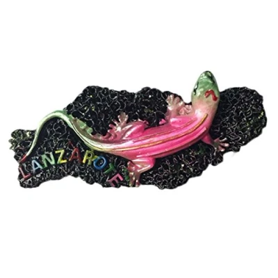 Abbildung von wedaredai Lanzarote Spanien Espana Kühlschrank Magnet Eidechse 3D Travel Aufkleber Souvenirs Collection, Home &amp; Küche Dekoration, Aus China