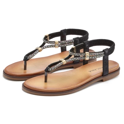 Abbildung von Lascana Zehentrenner Zehentrenner, Damen, Größe: 36, Schwarz Schuhe