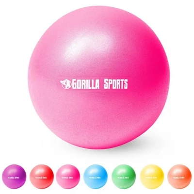 Abbildung von GORILLA SPORTS Gymnastikball 28cm, inkl. Ballpumpe, Farbwahl Yoga, Fitness, Mini Pilates Ball