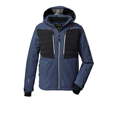 Abbildung von killtec Herren Skijacke/Funktionsjacke mit abzippbarer Kapuze und Schneefang KSW 53 MN SKI JCKT, himmelblau, S, 38707 000