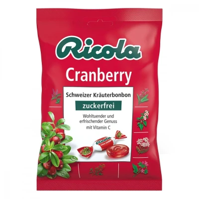 Abbildung von Ricola ohne Zucker Cranberry Bonbons