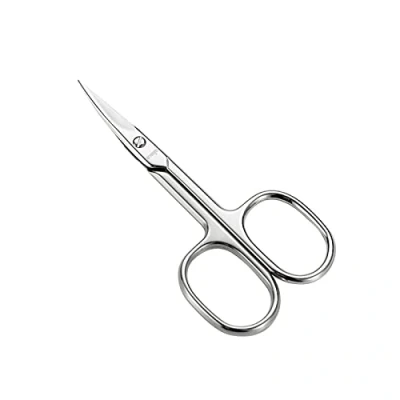 Abbildung von LIVINGO Nagelschere aus Edelstahl Mikroverzahnung Hautschere Fingernagelschere mit Gebogener Spitze, Nagel schere für Maniküre und Pediküre