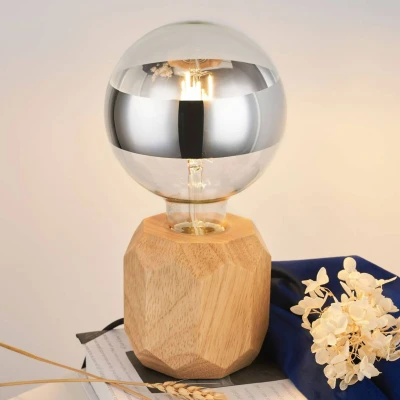 Abbildung von Pauleen Tischleuchte Woody Sparkle, ohne Leuchtmittel, E27, Holz
