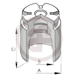 Abbildung von AUTOFREN SEINSA D025120 Kolben, Bremssattel 38 Hinterachse TOYOTA: Auris Schrägheck, Prius III LEXUS: CT, MAZDA: CX 5 I