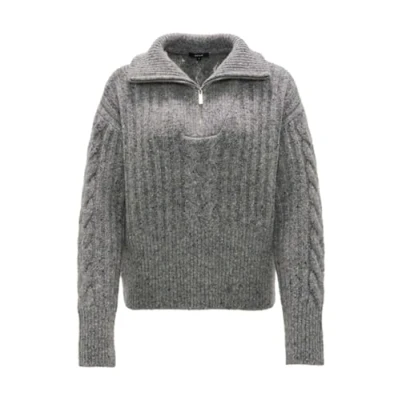 Abbildung von Opus Popfy Strickpullover, Damen, Größe: 42, Easy grey