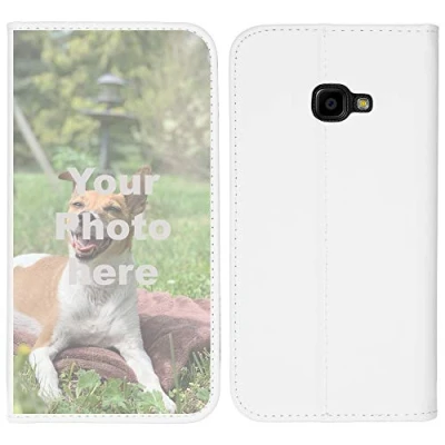 Abbildung von PhoneNatic Case kompatibel mit Galaxy Xcover 4 / 4s Personalisierte Handyhülle Kunstlederhülle weiß zum selbst gestalten eigenem Foto