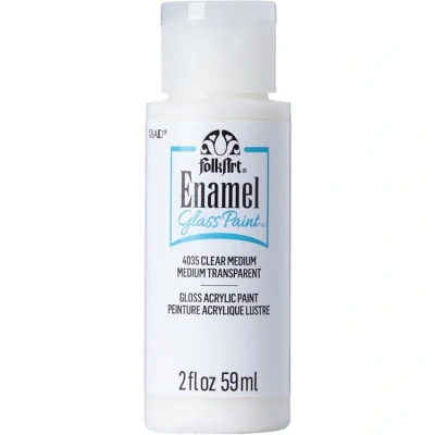 Abbildung von Folkart Enamel Glass Paint Clear Medium 2 fl oz (4035) (DISCONTINUED)