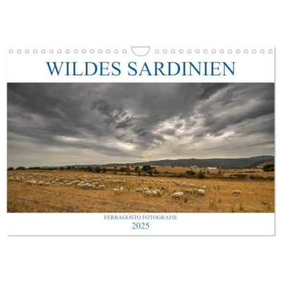 Abbildung von Wildes Sardinien 2025 (Wandkalender DIN A4 quer), CALVENDO Monatskalender