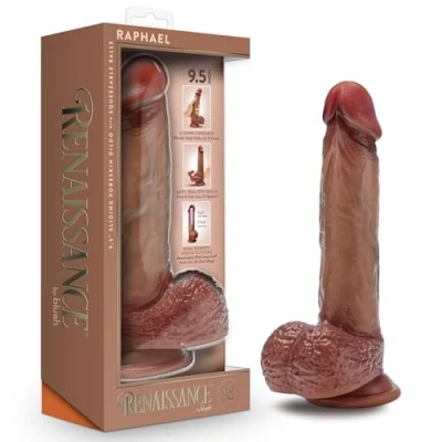 Abbildung von Realistischer Dildo Blush Renaissance Raphael Silikon Ø 4,5 cm (17,8 cm)