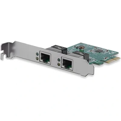 Abbildung von StarTech.com 2 Port Low Profile PCI Express/PCIe Gigabit Ethernet Netzwerkkarte mit 2x RJ45 1GB/s Dual e Server Adapter