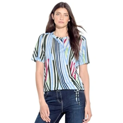Abbildung von Cecil Gestreiftes Tshirt print, Damen, Größe: XXL, Weiß