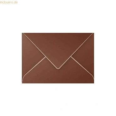 Abbildung von Clairefontaine 5230C Packung mit 20 Umschläge Pollen, gefüttert, 7,5x10cm, 120g, ideal für Ihre Einladungen und Korrespondenz, Kakaobraun, 1 Pack