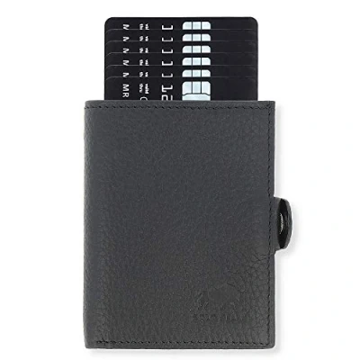 Abbildung von Solo Pelle Mini Geldbörse Slim Wallet mit Münzfach [12 Karten] Slimwallet Riva [RFID Schutz], echt Leder, Made in Europe elegantem Design RFID Schutz