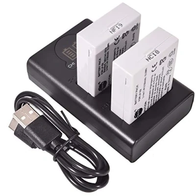 Abbildung von DSTE 2X LP E8 Ersatz Batterie + Duales USB Ladegerät mit LCD Display Kompatibel Canon EOS 550D,600D,650D,700D,Kiss X4,Kiss X5,Kiss X6i, Kiss X7i,Rebel T2i,T3i,T4i,T5i Digital Kamera