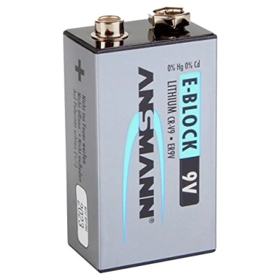 Abbildung von ANSMANN 9V Extreme Lithium Batterie speziell für Rauchmelder E Block ER9V CR V9 1100mAh (700% mehr Power) High Energy