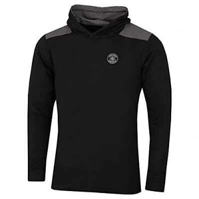 Abbildung von Insel Grün Herren 4 Wege Cotton Golf Hoody Schwarz/Charcoal Marl M