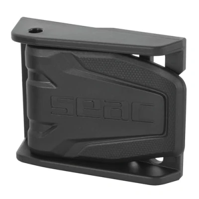 Abbildung von SEAC Unisex Erwachsene Rubber Belt Buckle Ersatzschnalle aus Nylon für elastischen Unterwasser Gürtel, Schwarz, Einheitsgröße