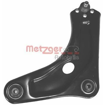 Abbildung von METZGER 58061501 Querlenker mit Trag /Führungsgelenk, Gummilager Vorderachse links PEUGEOT: 208 I Schrägheck, 207 CC, Schrägheck