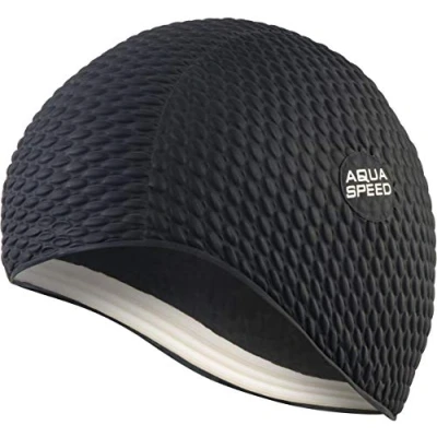 Abbildung von Aqua Speed Badekappe Bombasic / Bombastic TIC TAC (Schwimmkappe für Fitness), Elastische Fitness Schwimmhaube
