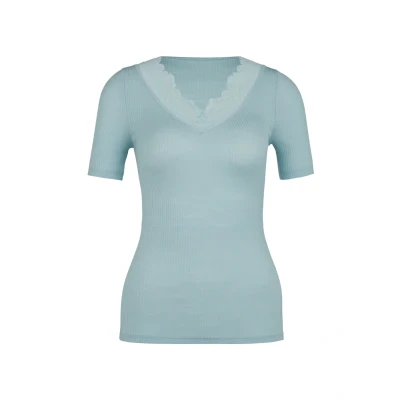 Abbildung von Calida Nachtwäsche Shirt, Damen, Größe: 40/42, Sterling blue