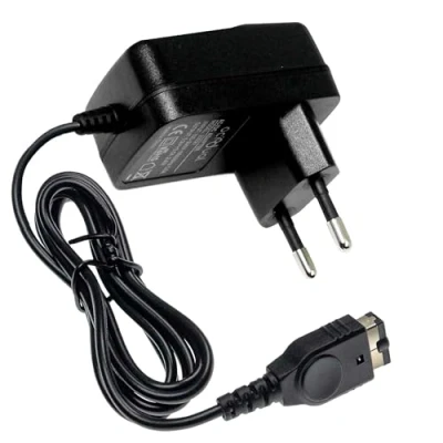 Abbildung von OcioDual Netzteil Ladekabel 2Pin EU Wandladeadapter Schwarz Kompatibel mit DS Game Boy Advance SP NDS GBASP Ladegerat Lade Kabel Europlug AC Charger