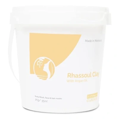Abbildung von Fatima&#039;s Garden Ghassoul mit Argan &amp; Eukalyptus Detox Weichmacher, 1kg