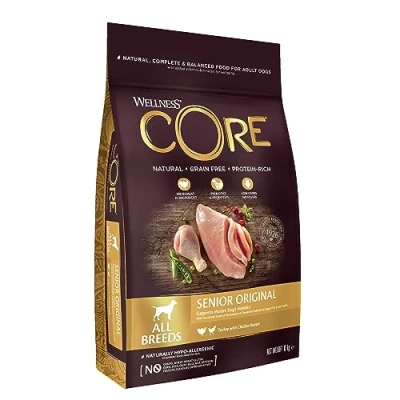 Abbildung von Wellness Core Grain Free Dog Senior Original Truthahn&amp;Huhn Hundefutt...