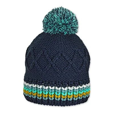 Abbildung von Sterntaler Unisex Baby Strickmütze Rauten Mütze, Marine, 47