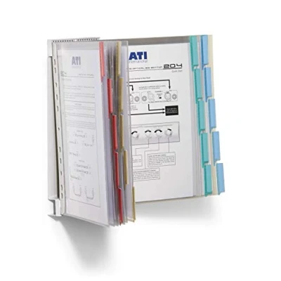 Abbildung von Durable Sichttafelwandhalter Function Wall 20, mit Sichttafeln A4, farbig sortiert, 569200