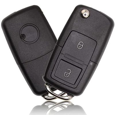Abbildung von FOAMO Autoschlüssel 2 Tasten Schlüssel Gehäuse Reparatursatz kompatibel mit VW Volkswagen Golf 6, SEAT, SKODA 2XA