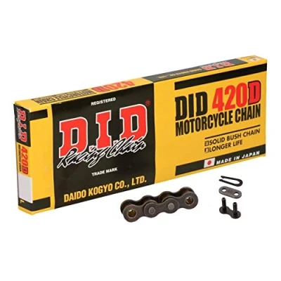 Abbildung von DID Kette 420 D, 102 Glieder (Standard), offen mit Clipschloss