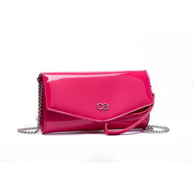 Abbildung von COLLEZIONE ALESSANDRO Clutch &quot;Mia&quot;, aus weichem Softlackmaterial