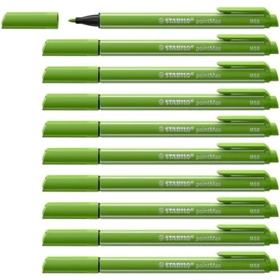 Abbildung von Filzschreiber STABILO pointMax 10er Pack hellgrün