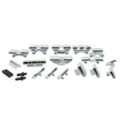Abbildung von wiedergutschlafen 10er Set Kappen zur Befestigung von Leisten im Lattenrost (108_40x30x8 mm (Duo))
