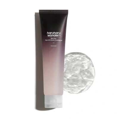 Abbildung von HARUHARU Wonder Black Rice Triple AHA Gentle Cleansing Gel 100ml, Hydratisierendes Reinigungsgel, Sanftes Peeling, Vegan, Travel essentials