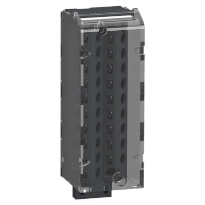Abbildung von SCHNEIDER ELECTRIC Modicon M340 tilbehør. 20 pol forbindelse blok caged skruge klemme montage